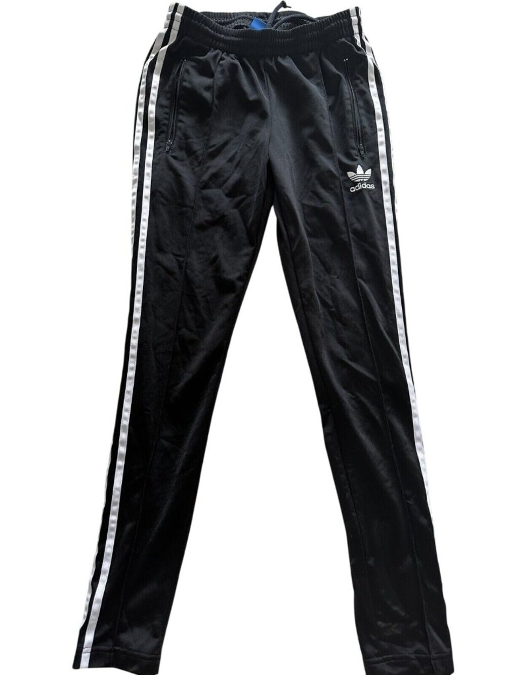 Adidas Originals Women Black Track Pants With White Stripes Size XS